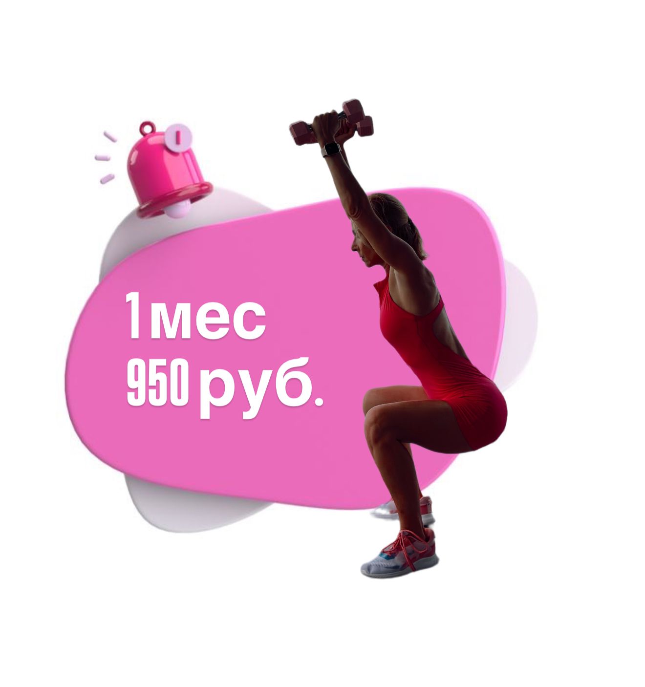 Абонемент на 1 месяц — 950 ₽
